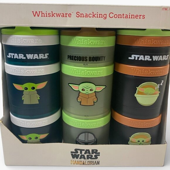 Whiskware Star Wars the Mandalorian Snacking Containers Combo 3 Pack - Picture 5 of 8